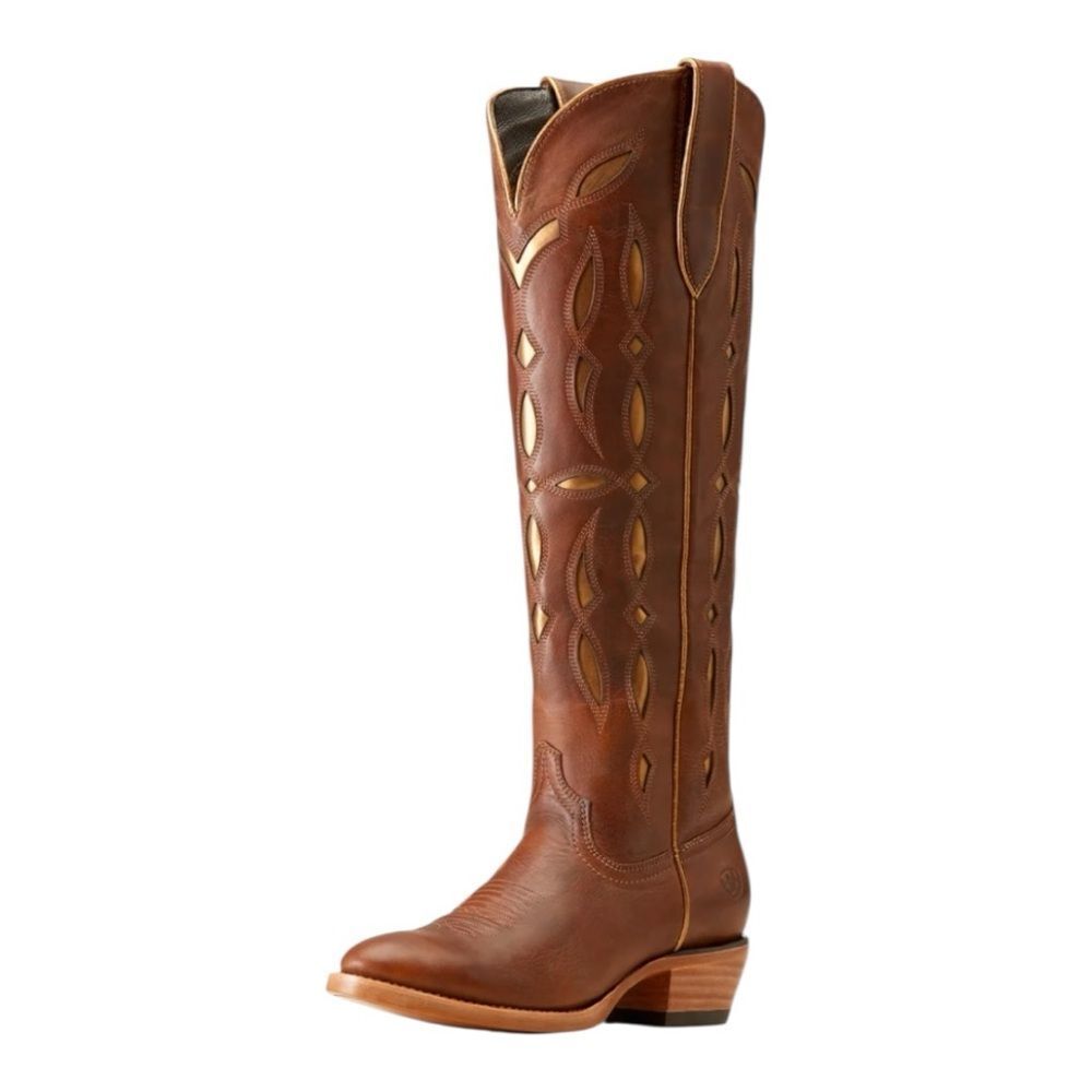 *Firm* Ariat Women's Saylor Stretchfit Western Boot Chic Brown sz 9 New with tag - Picture 6 of 6